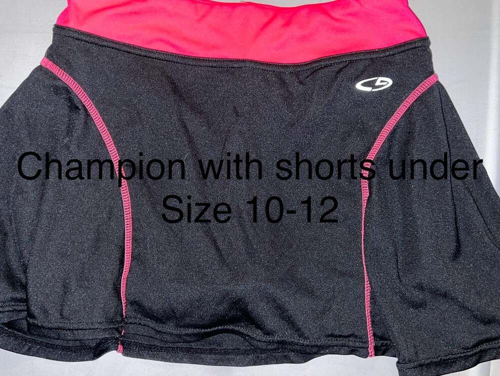 C9 by Champion Athletic Skort Size 10-12 Black Pink